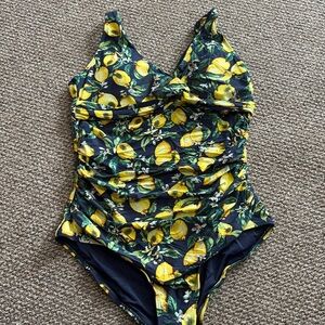 NIPTUCK lemon print bathing suit